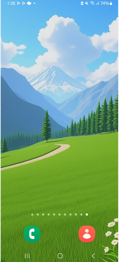 방법 1: 바탕화면을 길게 눌러 편집 모드 진입하기