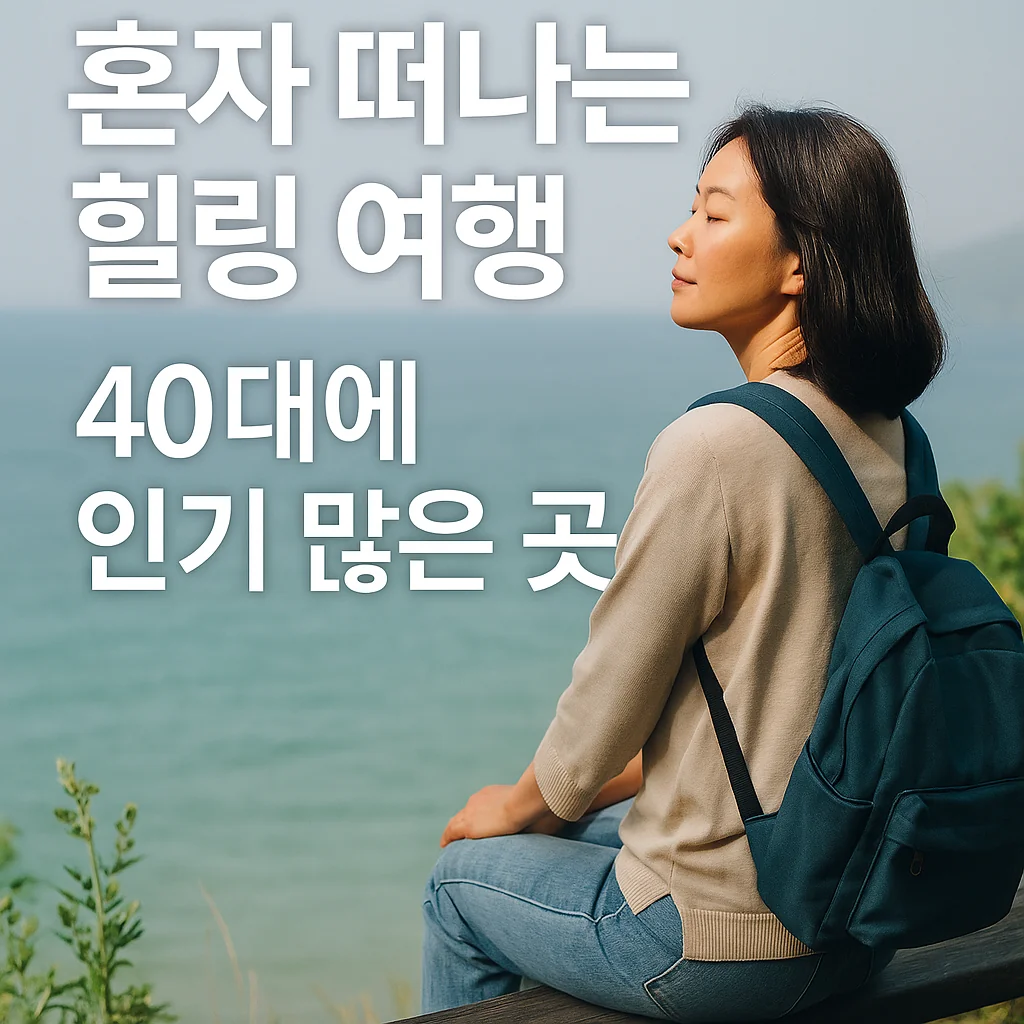 혼자 떠나는 힐링 여행, 40대에 인기 많은 국내 여행지 BEST 5