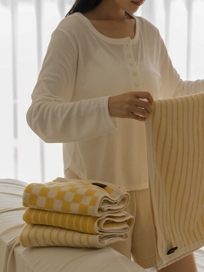 향기롭고 뽀송뽀송한 수건 