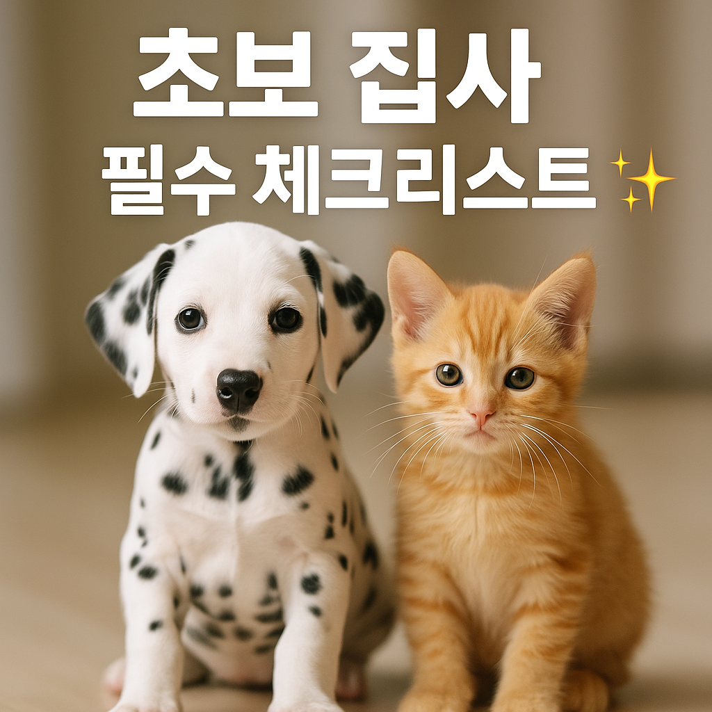 초보집사필수체크리스트