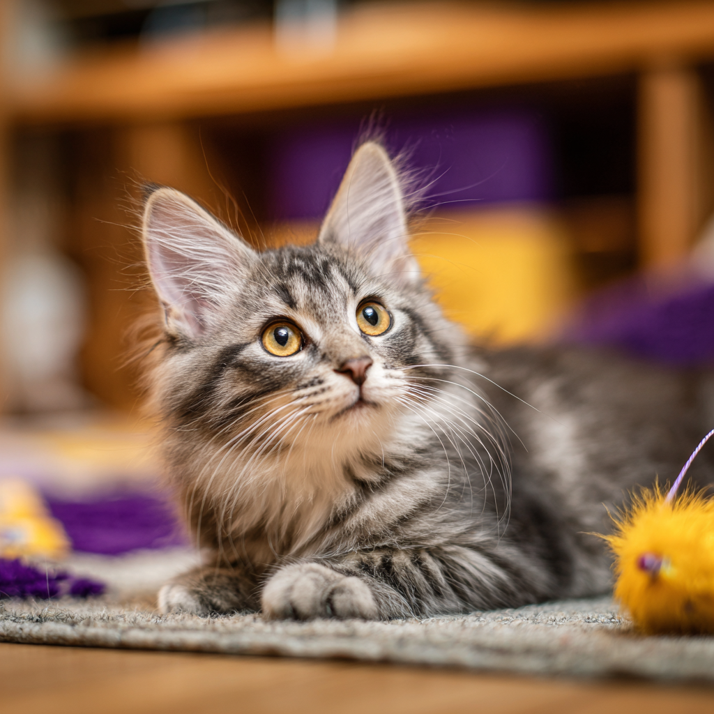 노르웨이숲 아기 고양이