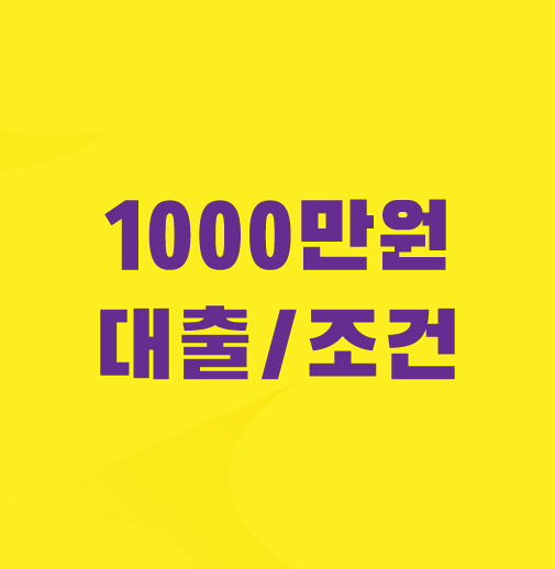 1000만원-대출