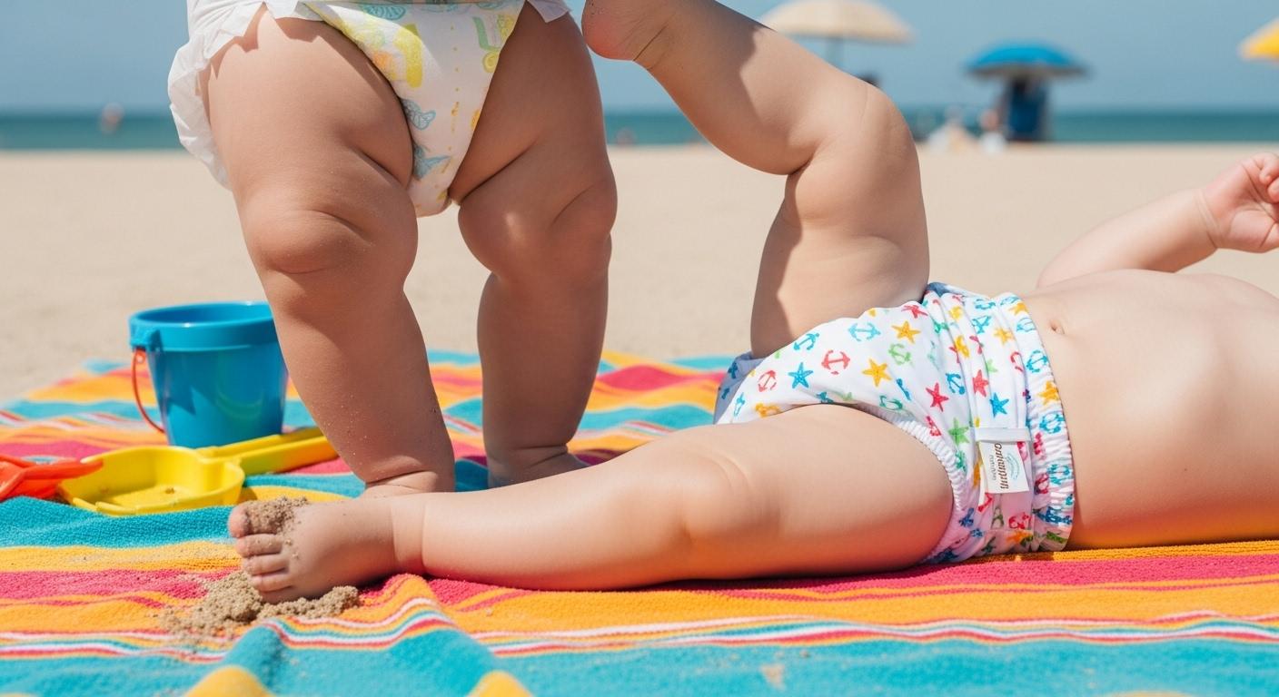 기저귀 썸머 그냥차이