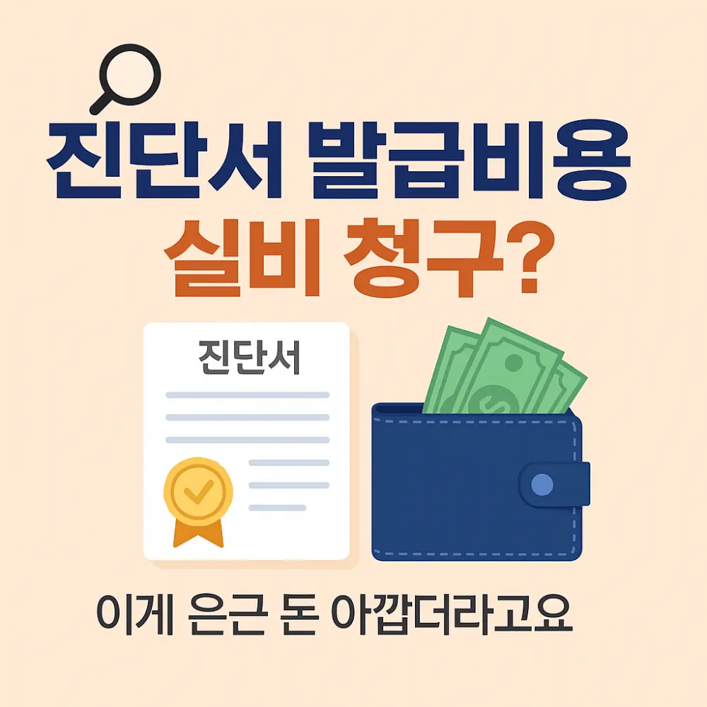 진단서 발급비용 실비청구 블로그 썸네일