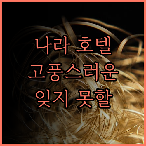 나라 호텔.. 고풍스러운 분위기와 최