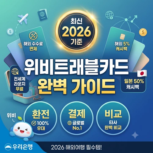 위비트래블카드 완벽 가이드 ❘ 해외 결제 및 라운지 혜택 총정리