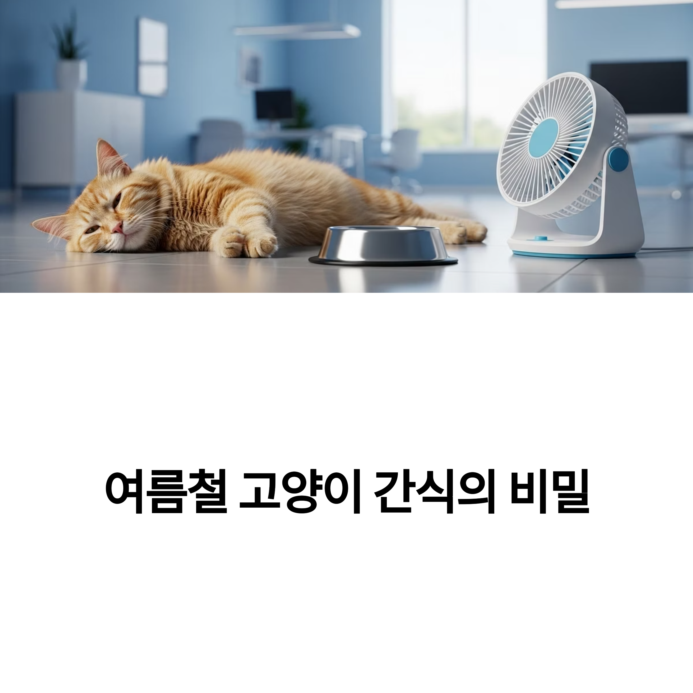 여름철 고양이 간식의 비밀