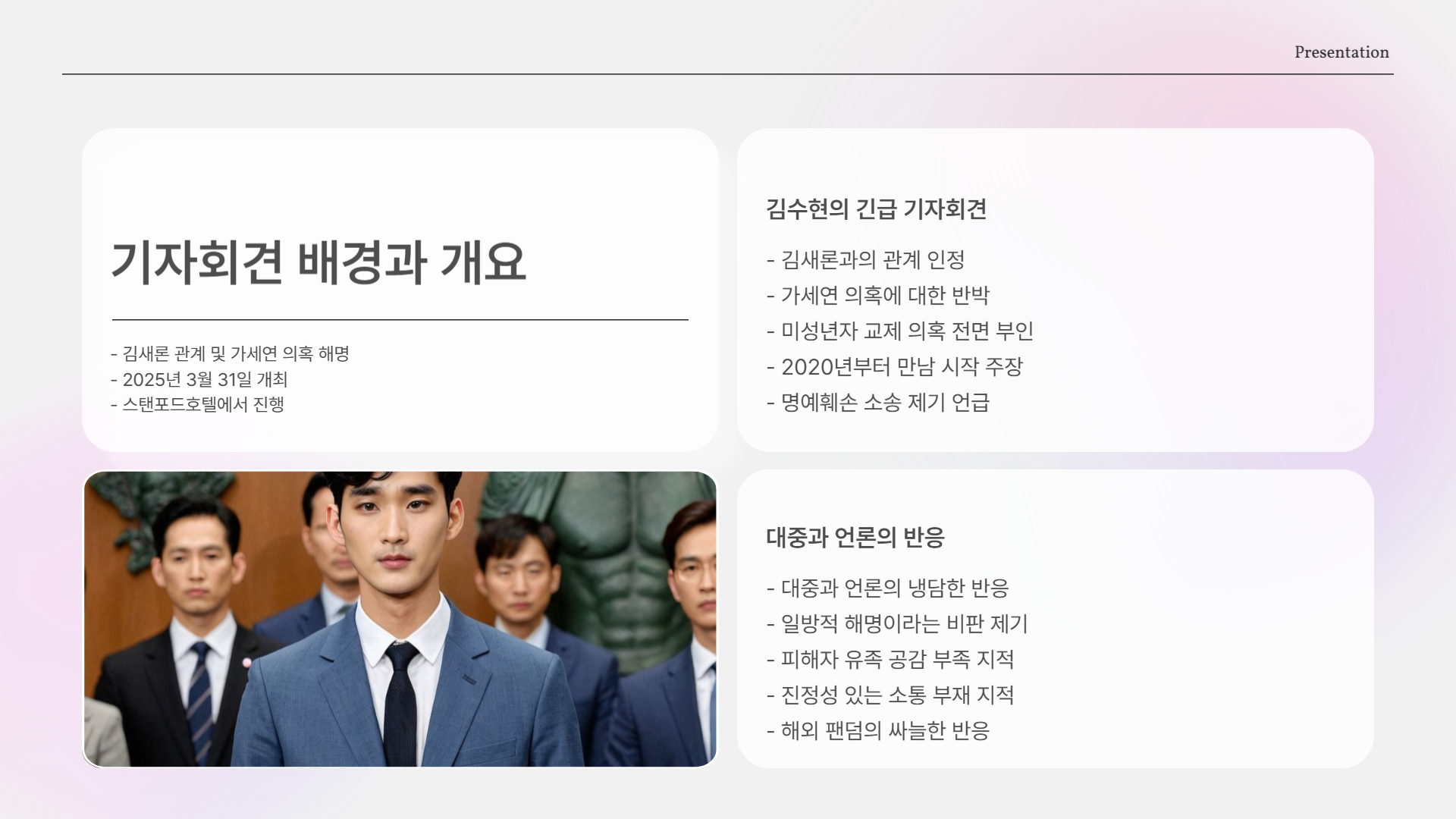 김수현 기자회견 정리｜김새론 사건 해명과 진실 공방의 중심