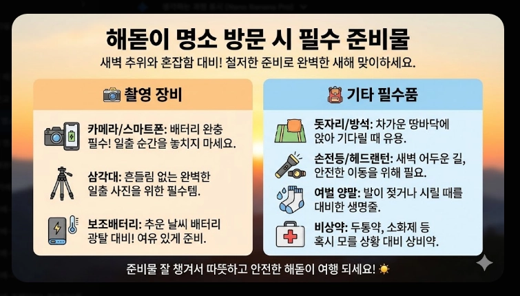 2026 해돋이 명소 지역별 완벽정리