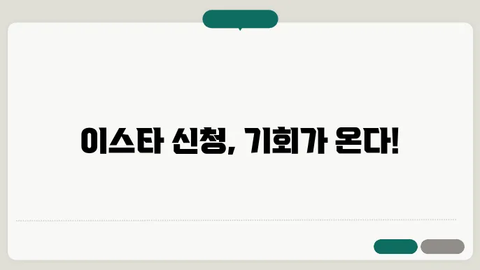 이스타 신청 사이트