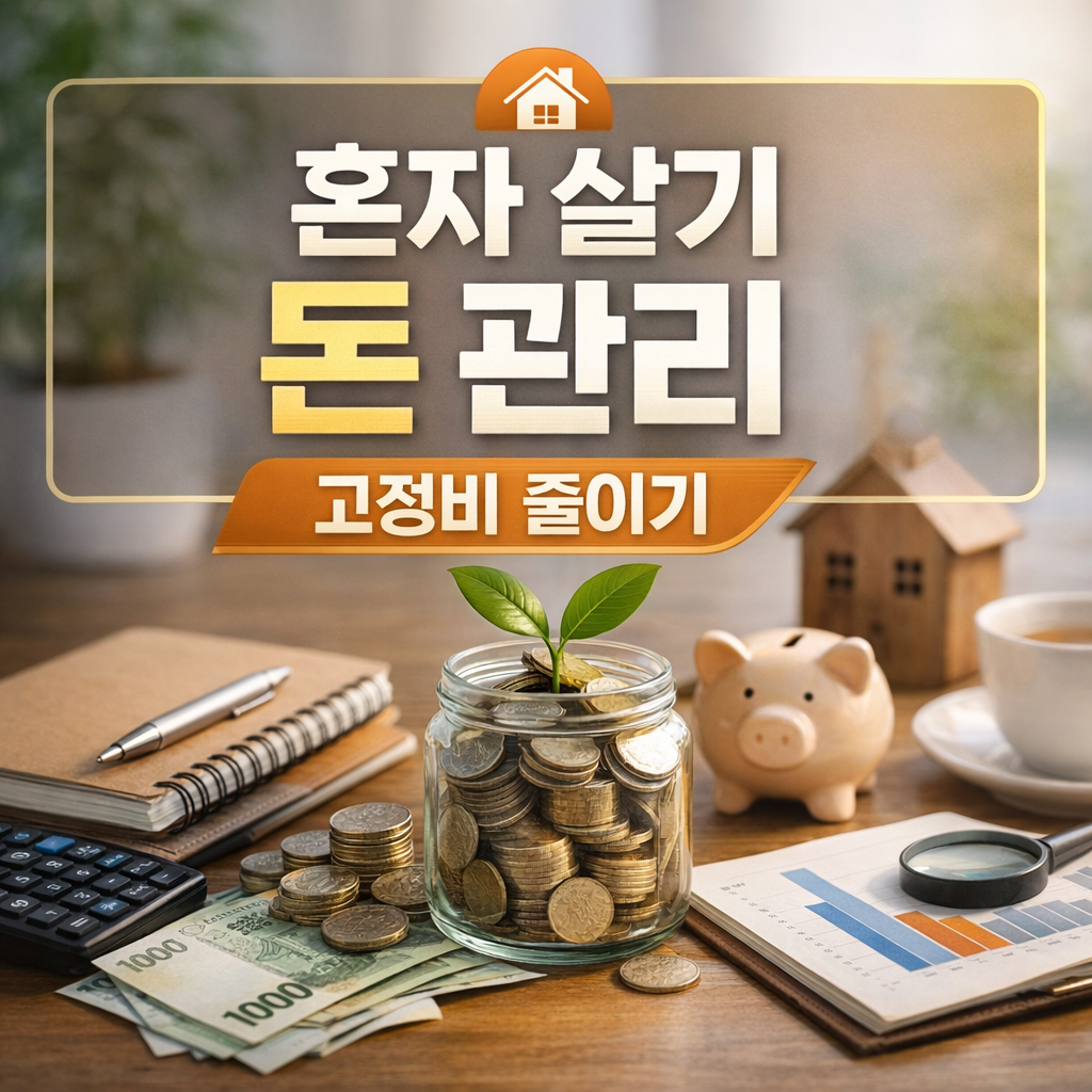 혼자 살기 돈 관리 5가지 방법으로 고정비 줄이기 확실하게 성공하는 법