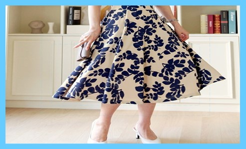 플레어 스커트 패턴