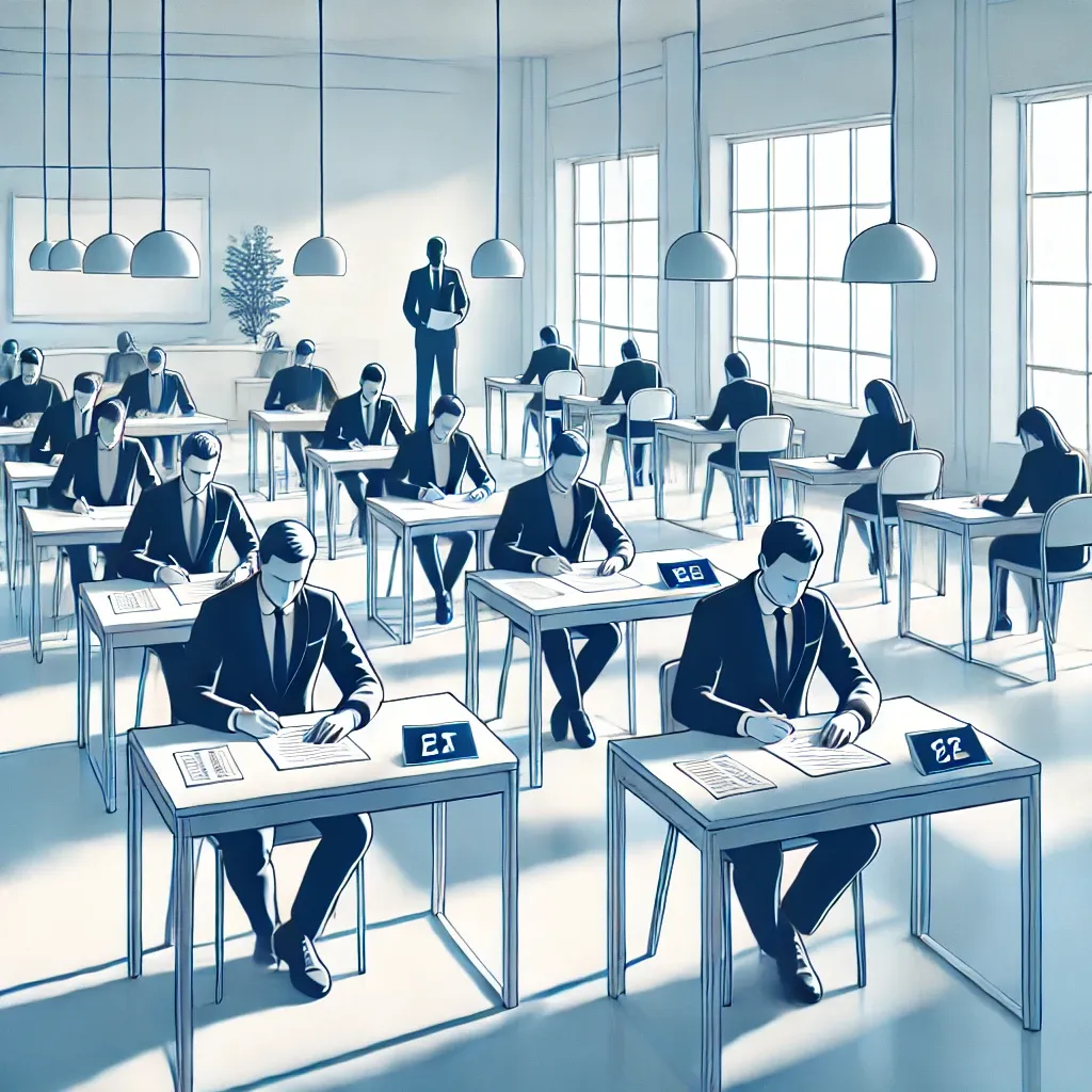 주택관리사 시험장에서 수험생들이 시험을 보는 모습