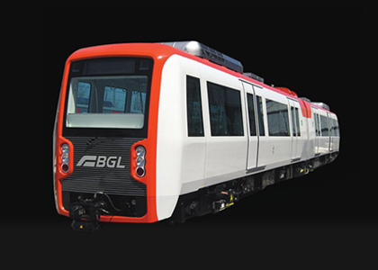 부산 김해 경전철 열차 모습