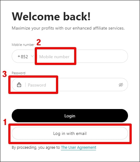 파트너페이지 로그인창