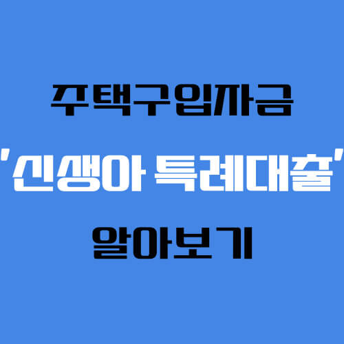 신생아 특례대출 썸네일