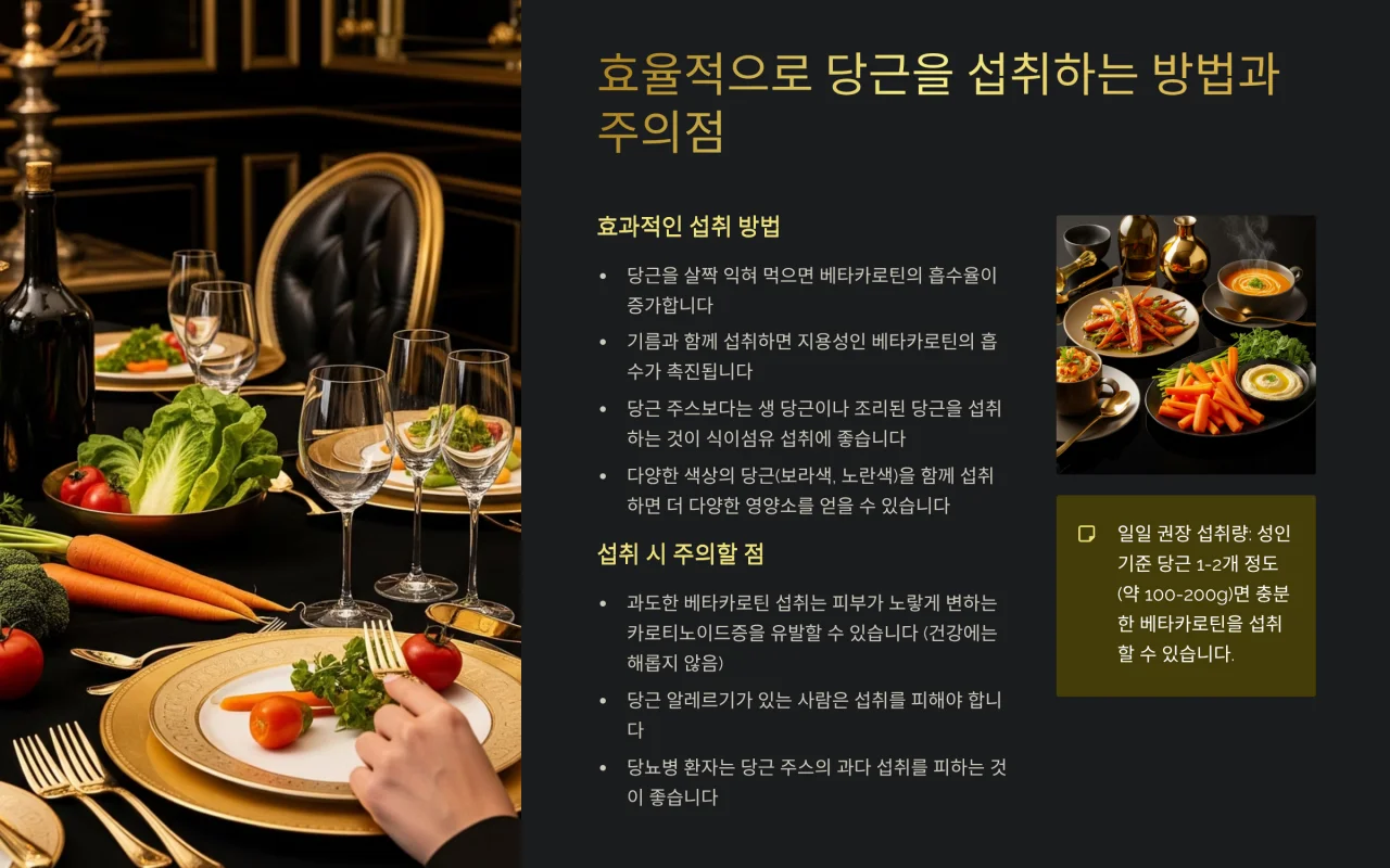 효율적으로 당근을 섭취하는 방법