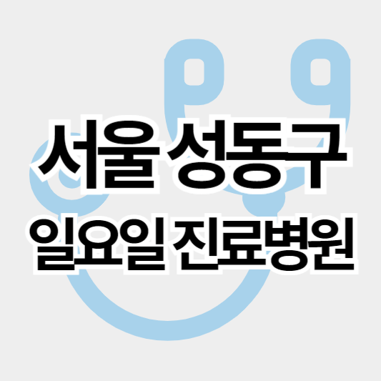 서울성동구_일요일진료병원_썸네일