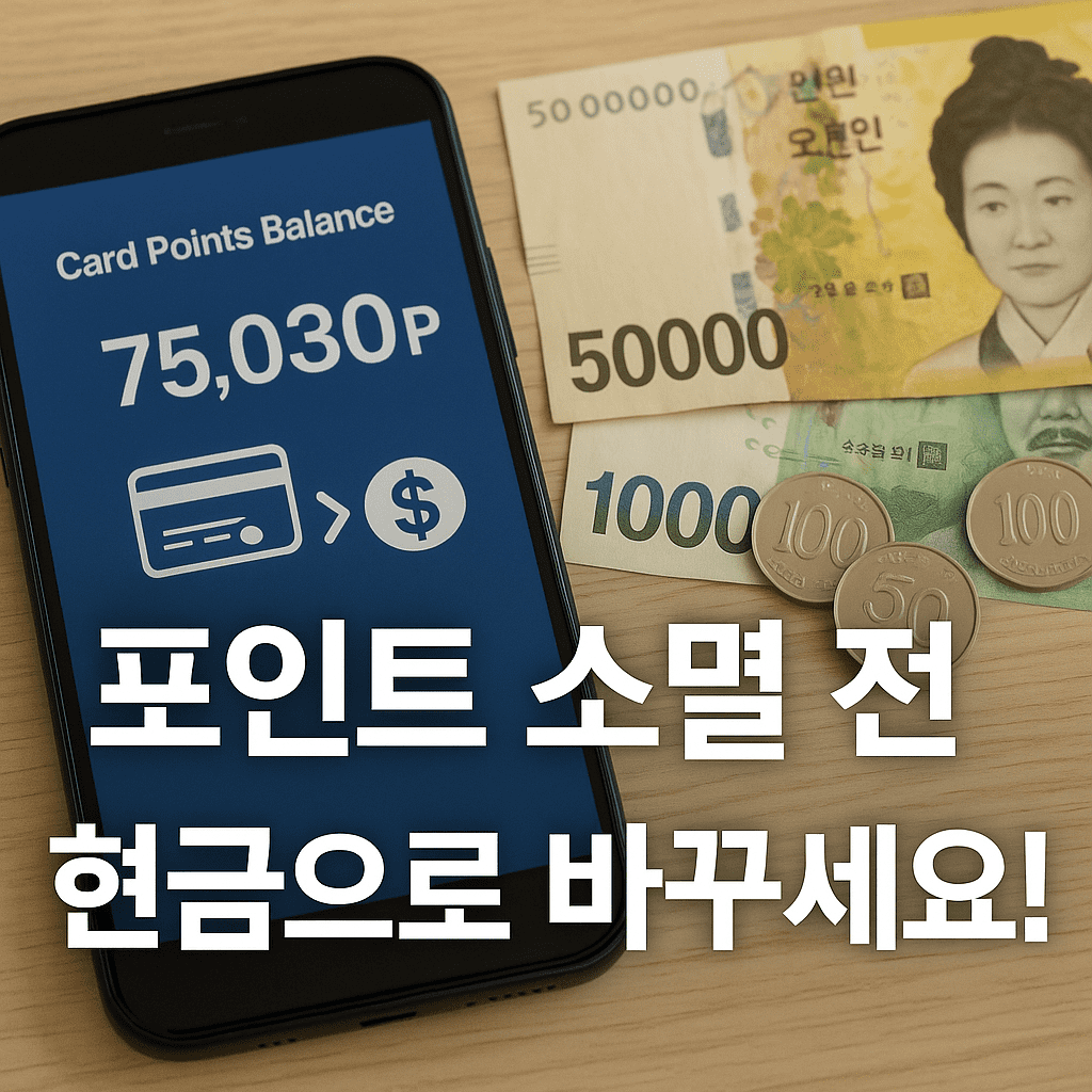 신용·체크카드 포인트 현금화 방법 총정리 (2025 최신 가이드)