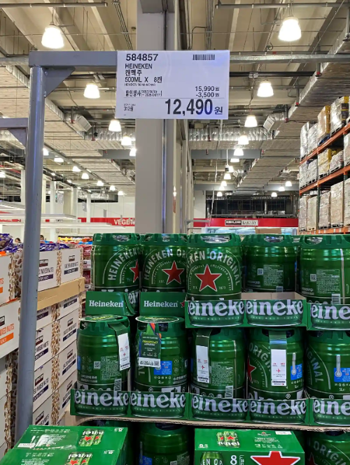 하이네켄 캔맥주 500ML 8캔 12,490원