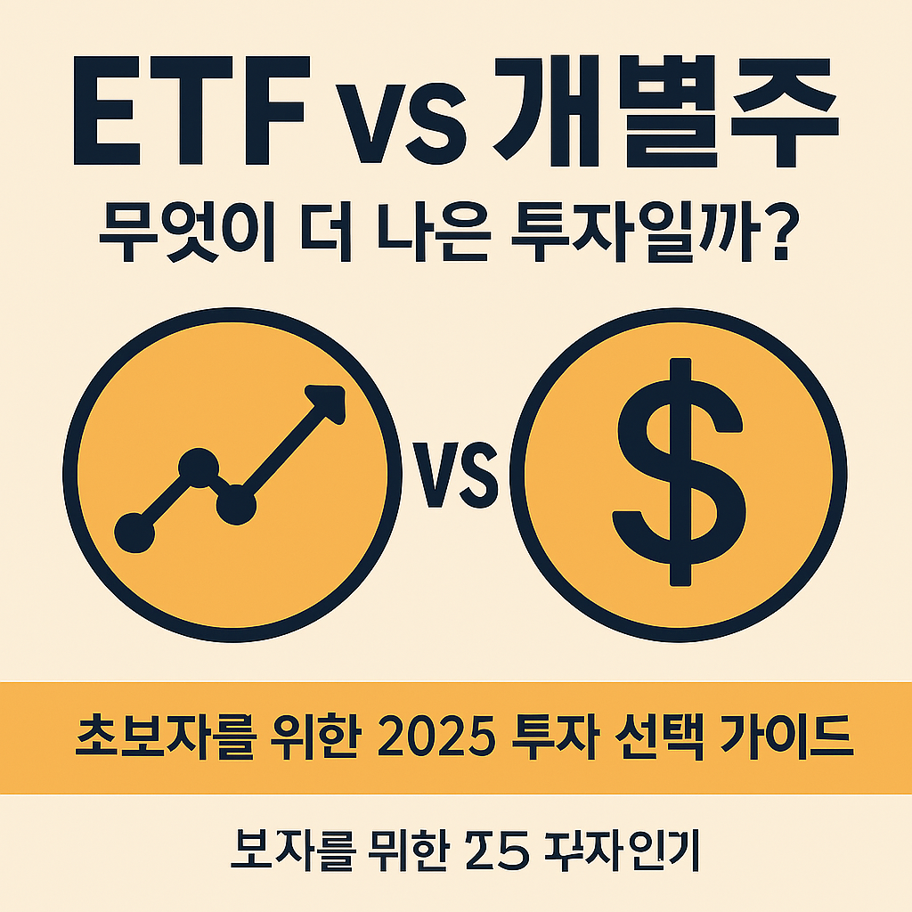 ETF vs 개별주, 무엇이 더 나은 투자일까? ❘ 초보자를 위한 2025 투자 선택 가이드