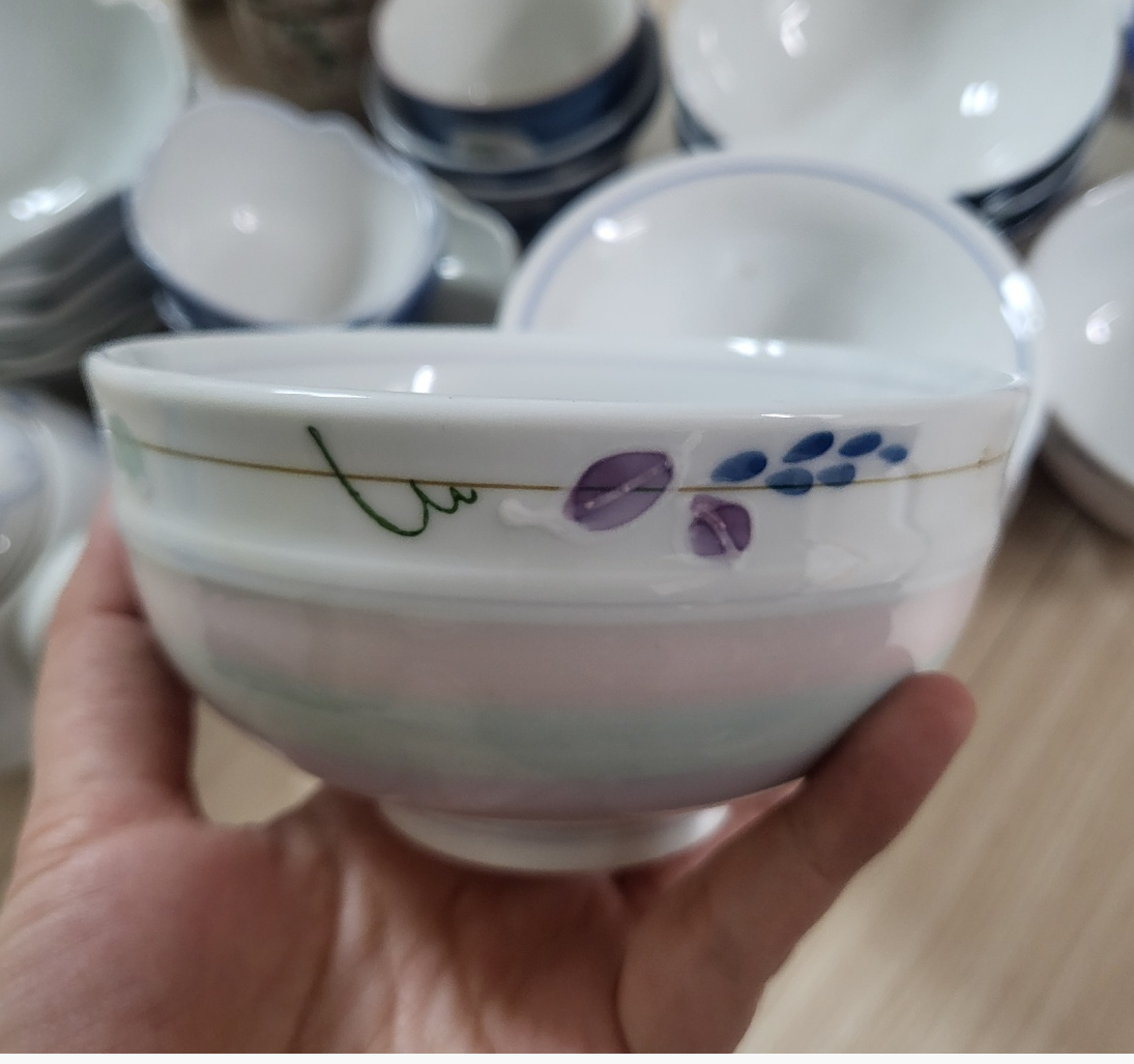 일본 도자기 헌팅 요시다 사라야 밥그릇