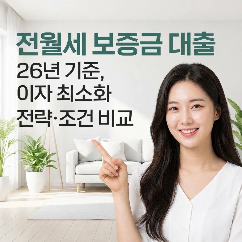 전월세 보증금 대출 26년 기준 | 이자 최소화 전략·조건 비교
