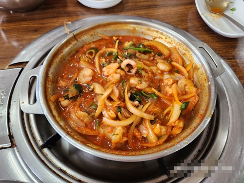 부산 조방낙지 익은 후