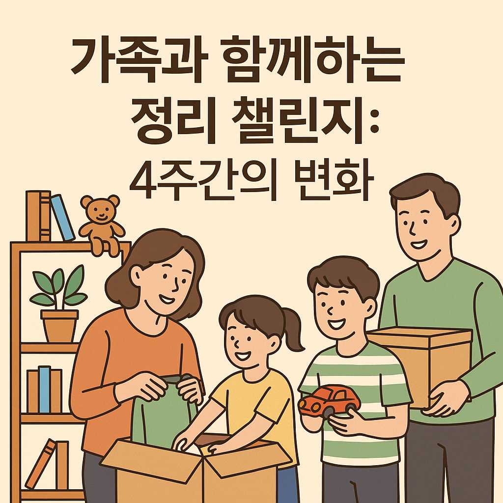 가족과 함께하는 정리 챌린지