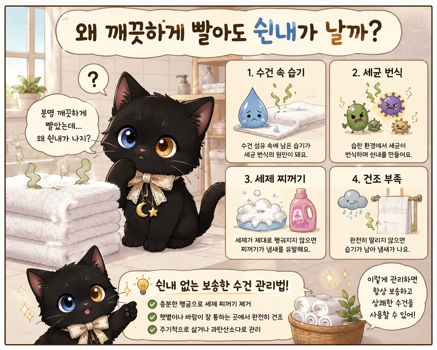 왜 깨끗하게 빨아도 쉰내가 날까?