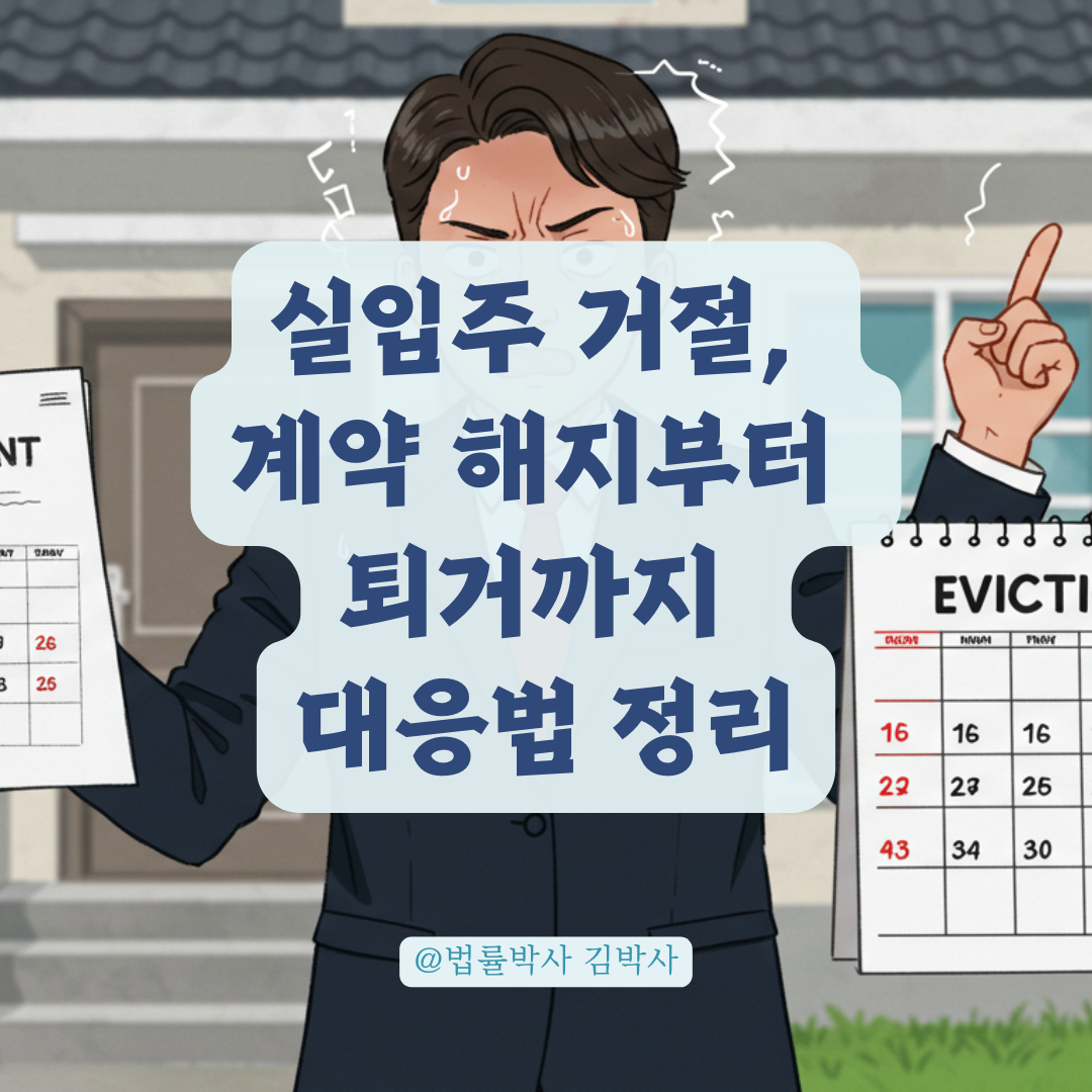 실입주 거절에도 퇴거 불응한다면, 정당한 해지 요건과 소송 절차 안내.