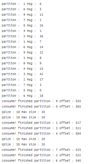 Kafka MultiProcesisng Queue Test