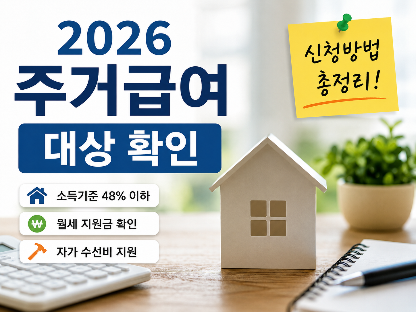 2026 주거급여 대상 확인 안내