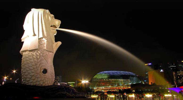 머라이언 싱가포르 이미지