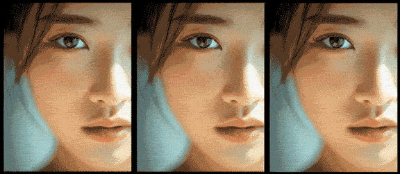 눈 초점이 고정된 인물 클로즈업에 미세한 푸시인 모션이 적용된 감성 영상 예시_Midjourney