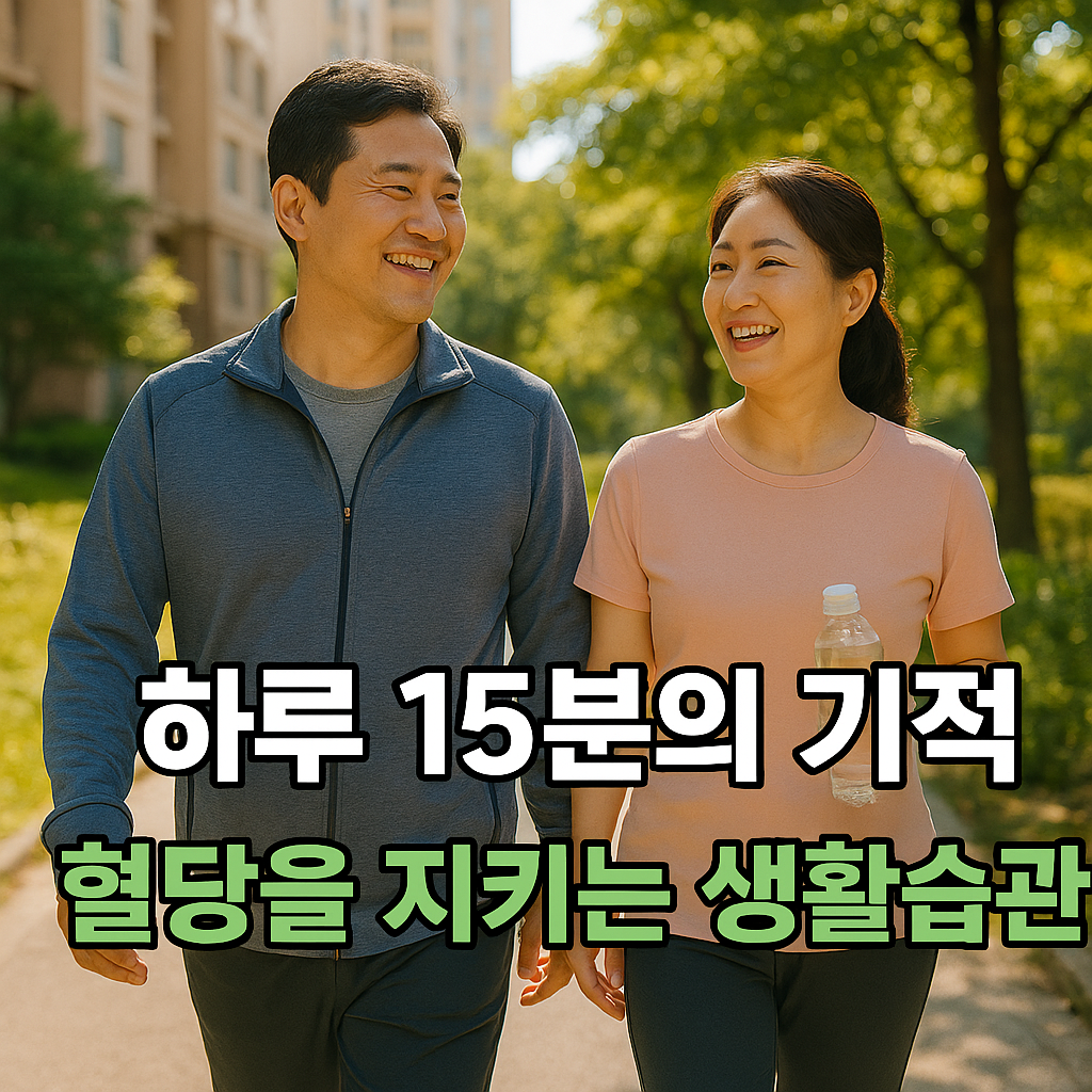 하루 15분의 기적, 혈당을 지키는 생활습관