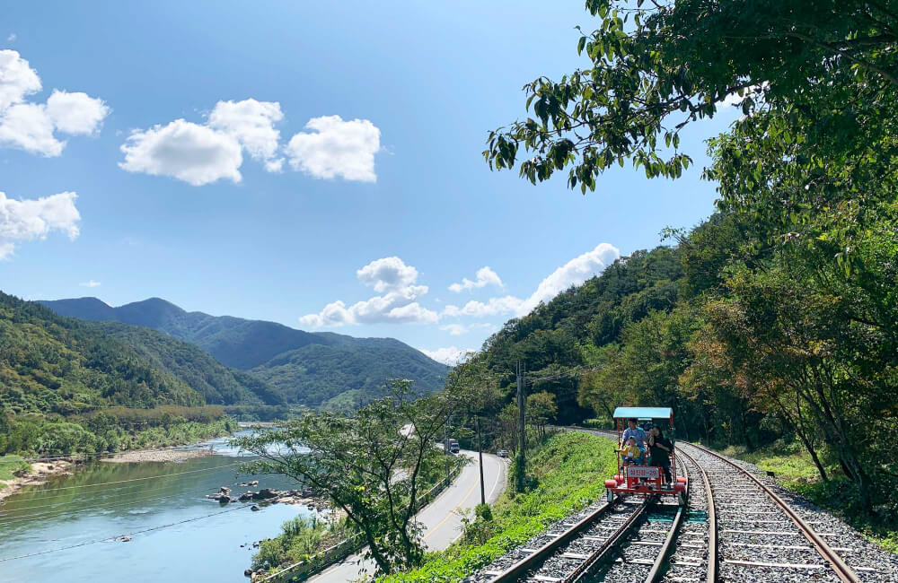 레일바이크 청도 정선 정동진 곡성