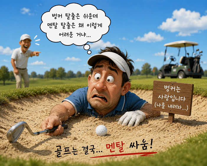유머스러운 AI 골프사진
