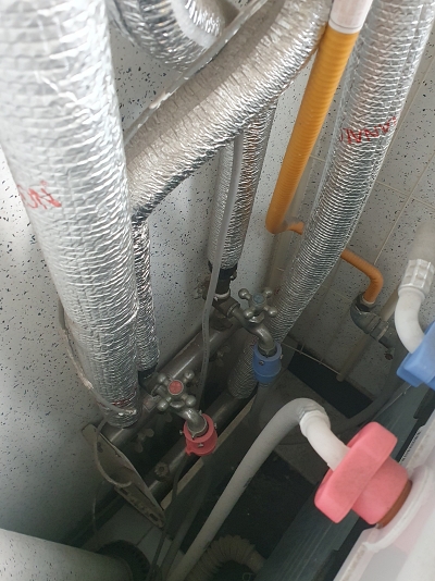 대성셀틱보일러 수도관과 연결