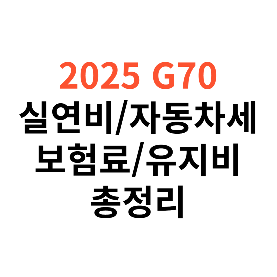 제네시스 G70 차량 실연비