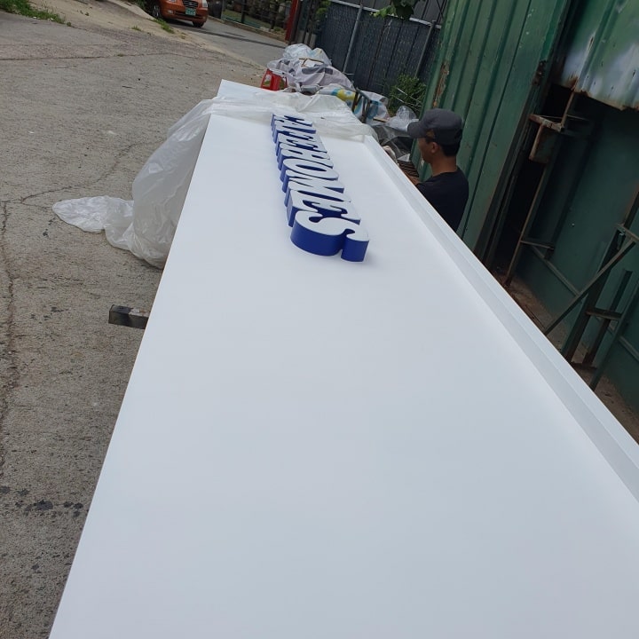 led 채널간판 일체형 카페홈즈 제작