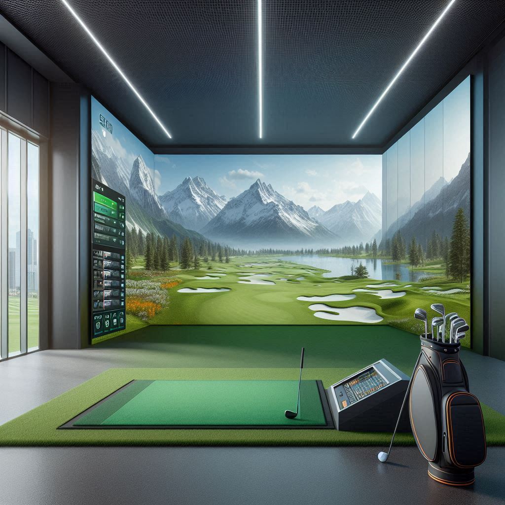 스크린골프장 배경