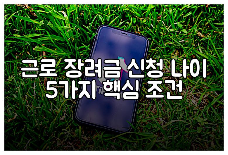 근로 장려금 신청 나이 5가지 핵심 조건