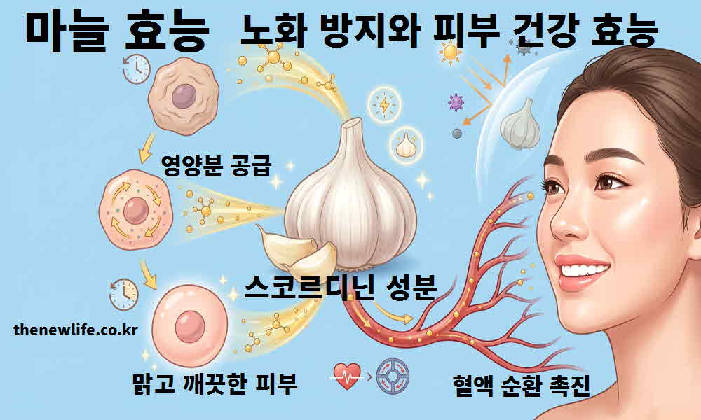 마늘 효능 노화 방지 피부 건강