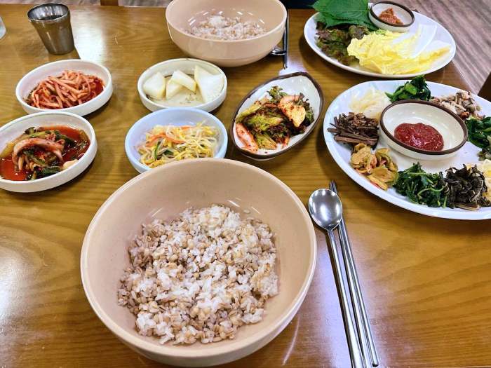 백반기행 안재모 편 산채 보리 비빔밥 직화 코다리구이 도토리묵 우거지 수제비 고양 서삼릉 맛집 소개