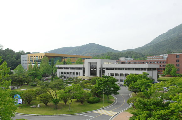 심장마비로 늦둥이 아들을 먼저 떠나보낸 부모가 아들이 다니던 대학에 1억원을 기부한 사연이 전해졌다. 사진은 국립 창원대학교 대학본부(맨 앞 건물) 전경. [사진=뉴시스]