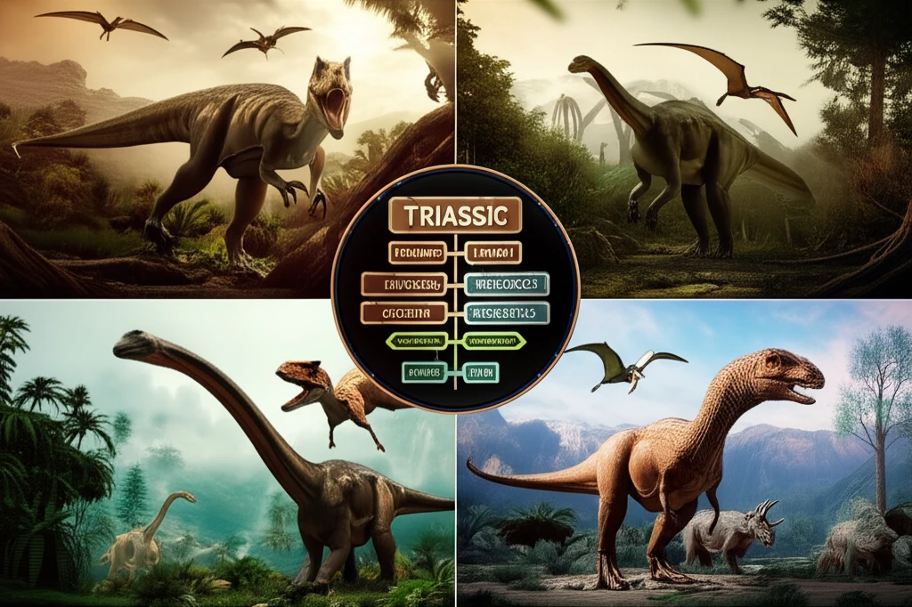 공룡 시대별 생태계 변화 트라이아스기