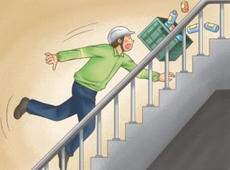 짐을들고-계단을-오르다-넘어지고-상자를-쏟는
