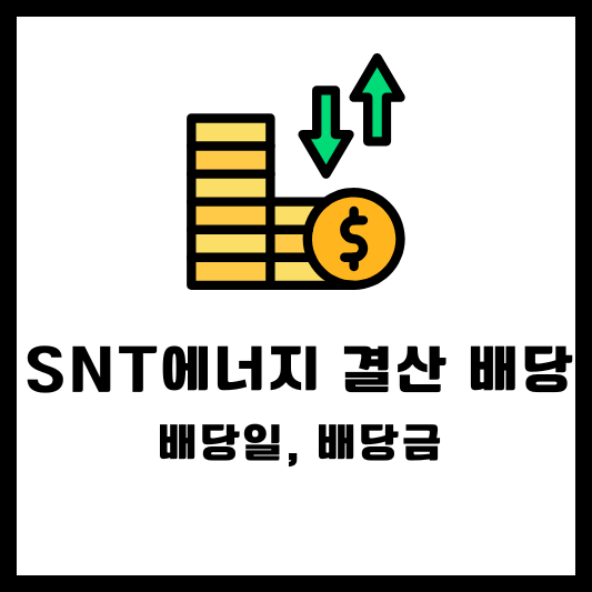 SNT에너지 결산 배당, 배당일, 배당금, 배당락일