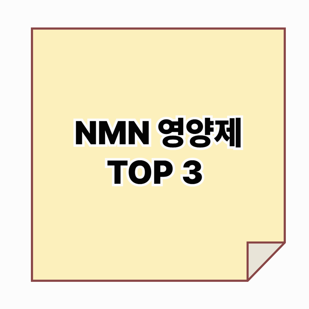 NMN 영양제 추천 TOP 3, 효과부터 부작용까지 한눈에 정리